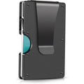 RFID Blocking Aluminum Card Holder with Money Clip – Slim Wallet for Up to 12