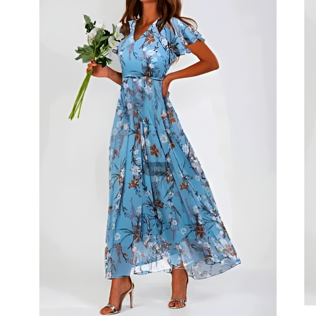 Light Floral Maxi Spring Dress