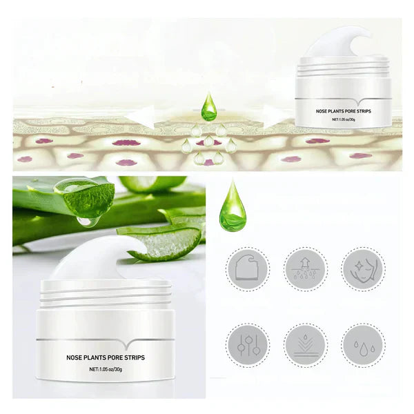Pore Cleansing Patches with Activated Charcoal & Aloe Vera – 2x 20 Pieces