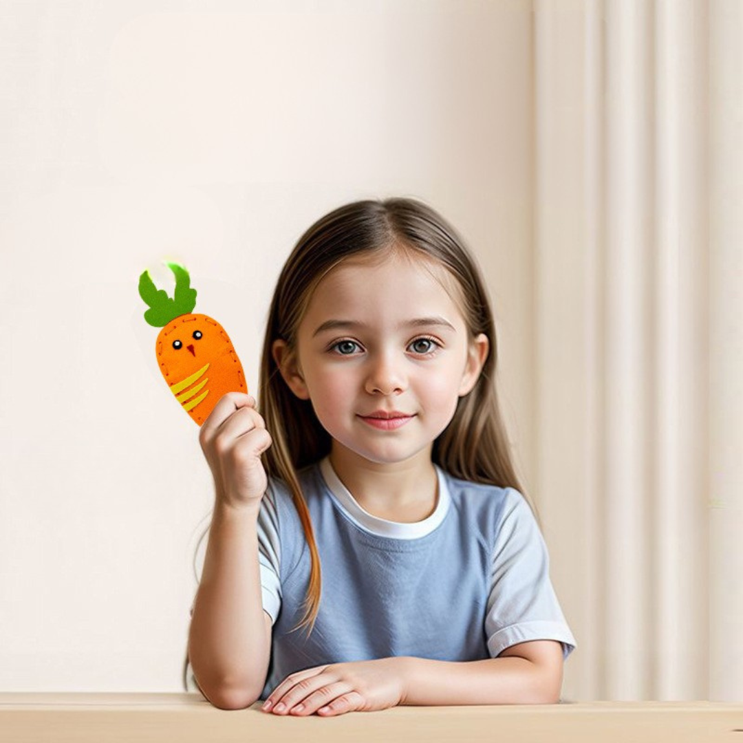 Kids Sewing Kit with Felt Animals for Ages 6-12 – Screen-Free Craft Set