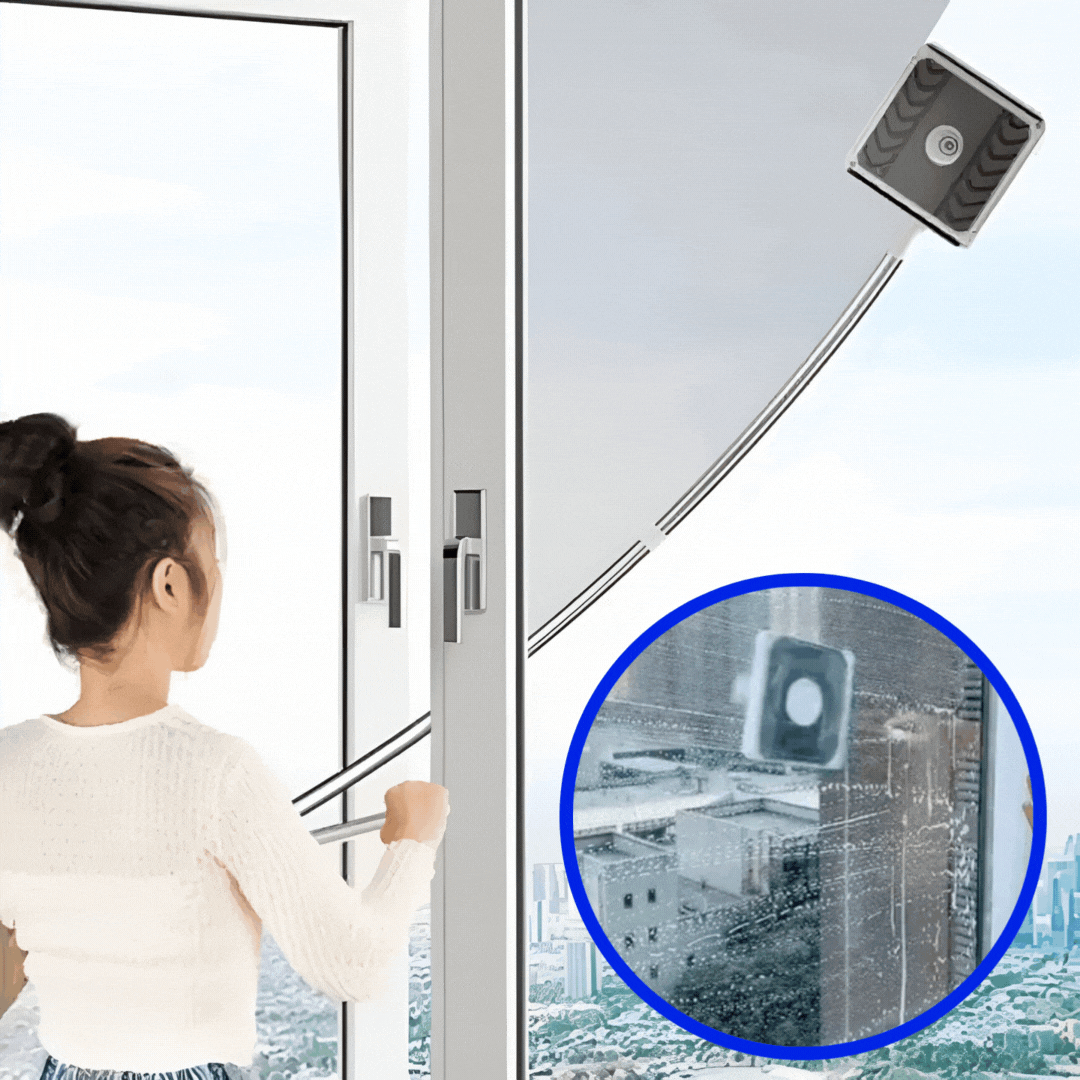 Magnetic Window Cleaner – Double-Sided Glass Cleaning Tool for High Windows