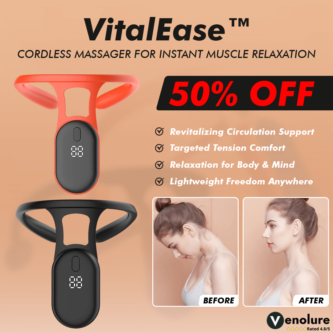 Cordless Pulse Massager for Neck Shoulders and Back Relaxation