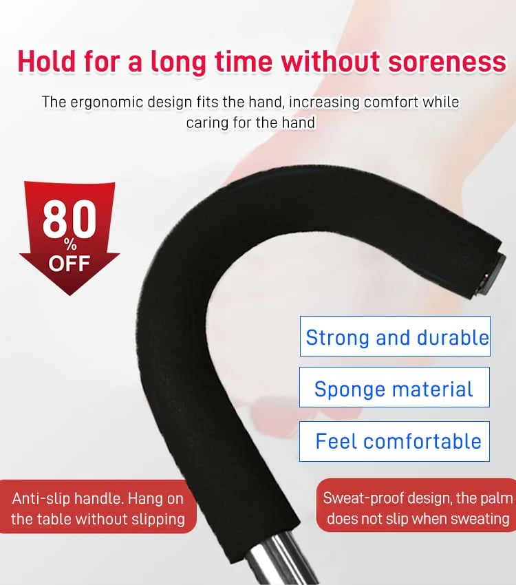 Walking Stick with Seat | Foldable Design | 120 kg Load Capacity | Non-Slip Base | Radianta