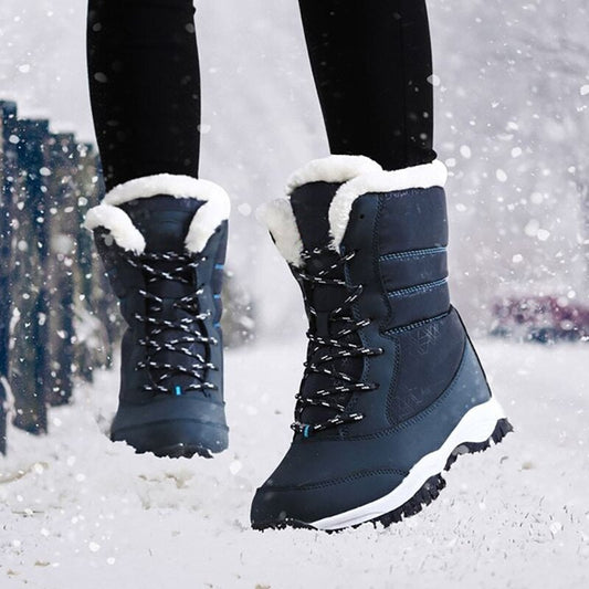 Women’s Warm Winter Boots with Outdoor Snow Tread