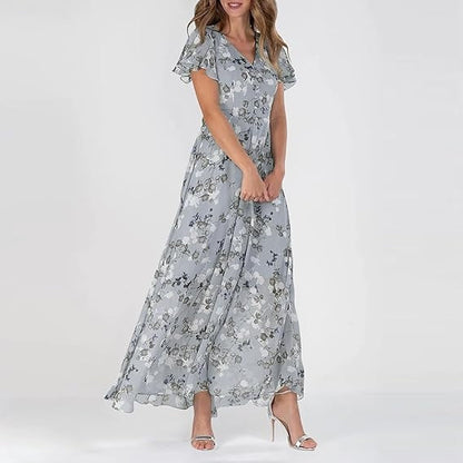 Light Floral Maxi Spring Dress