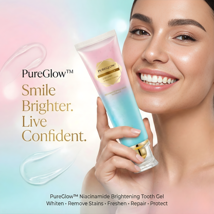 Whitening Toothpaste | Niacinamide Formula | Enamel Repair | Fresh Breath | PureGlow