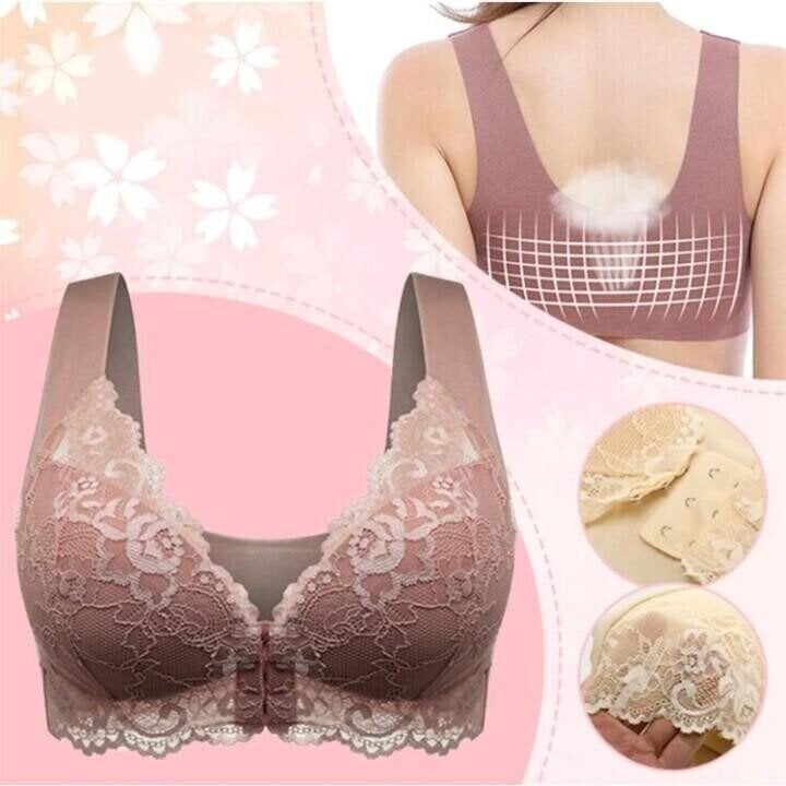 Seamless Front Closure Comfort Bra – Breathable & Wire-Free