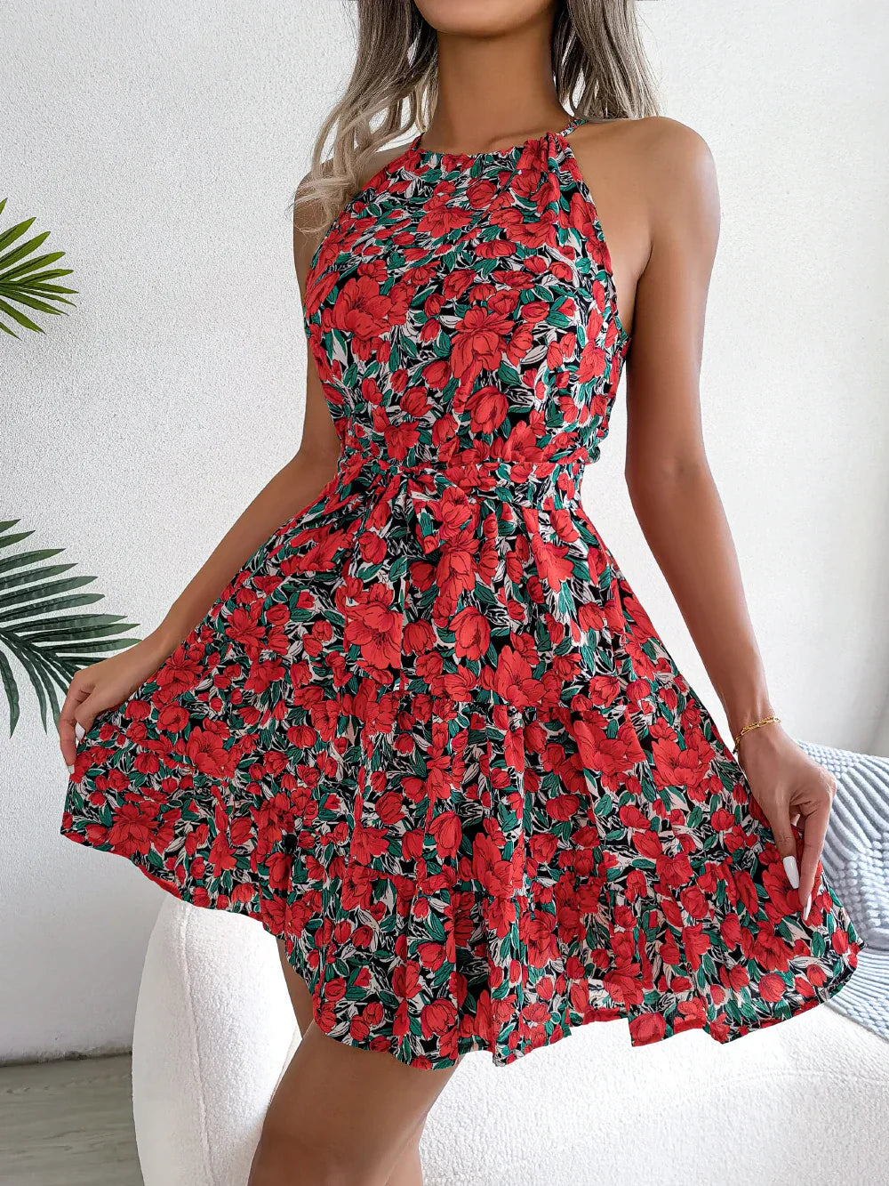 Flowy Floral Dress for Women