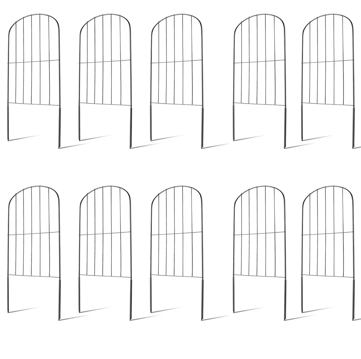 Decorative Stainless Steel Garden Fence for Bed Edging – 10 Panels