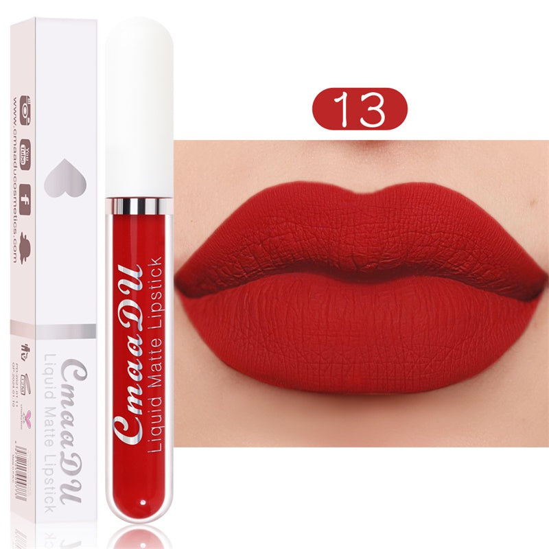 Long-Lasting Matte Lipstick Set – 18 Waterproof Shades with Vitamin E