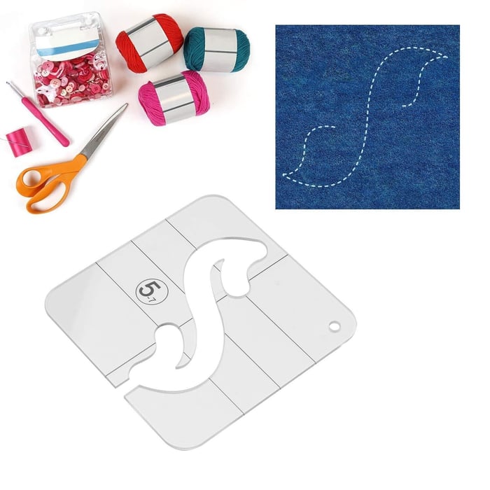 Quilting Template Set – 12 Transparent Acrylic Sewing Stencils for Patchwork