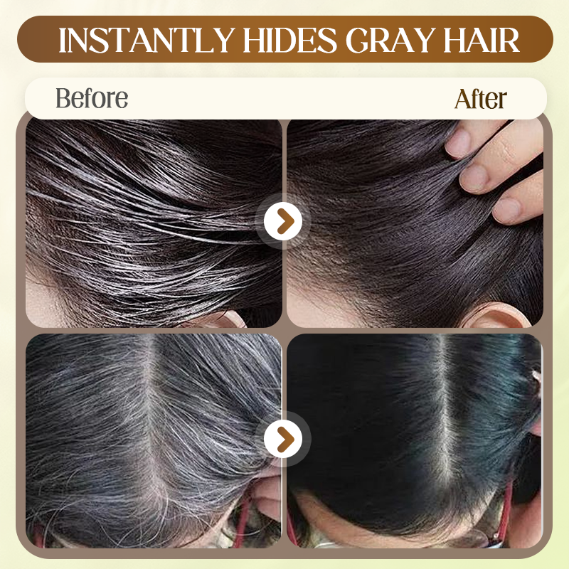 Instant Gray Hair Coverage Comb Applicator for Natural Results