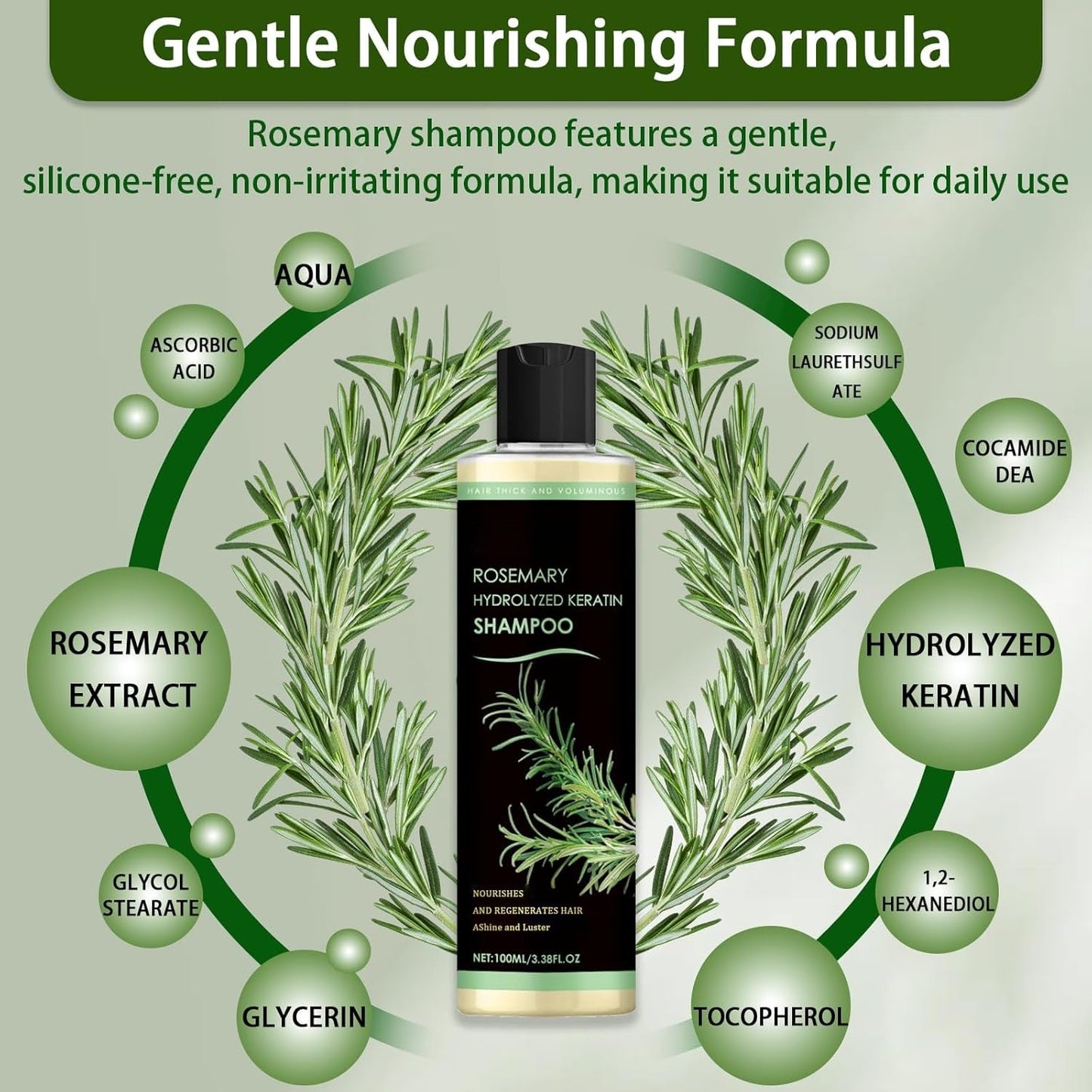 KeraBloom – Hair Serum for Stronger, Thicker Hair [1 + 1 Free]