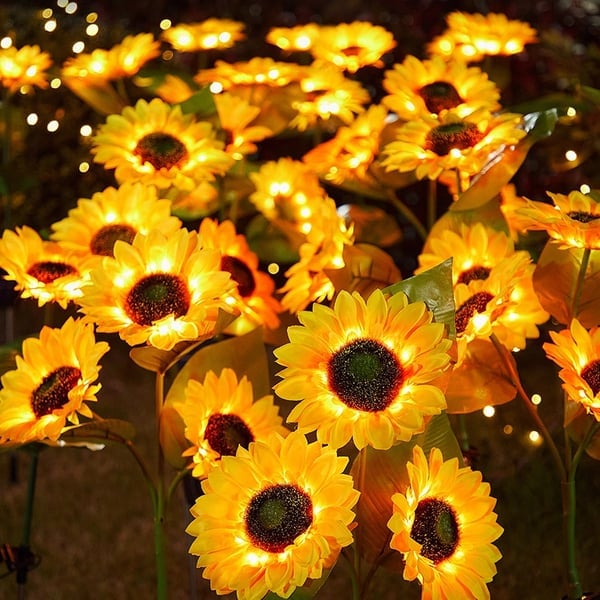 GardenRadiance – Solar Sunflower Lights that Transform Your Garden into Magical Light [50% Discount]