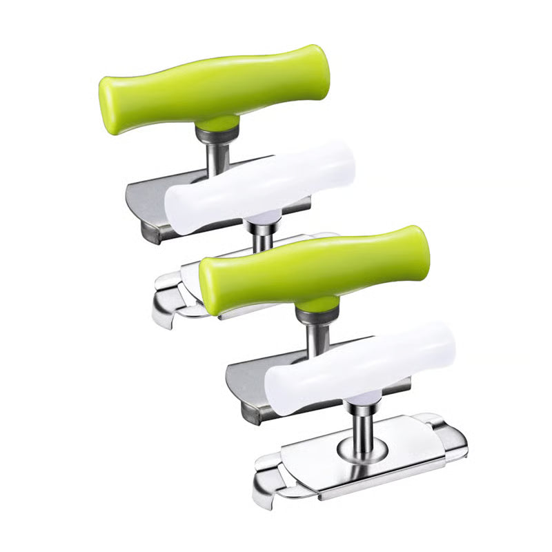 Adjustable Jar Opener with Metal Grip & Leverage Handle
