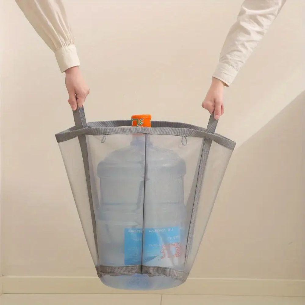 Foldable Laundry Basket Made of Nylon Mesh – Space-Saving and Ventilated