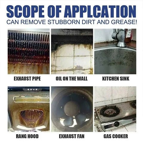Kitchen Degreaser Cleaning Spray for Grease, Oil & Burnt-On Food