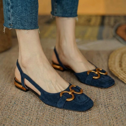 Orthopedic Slingback Buckle Loafers