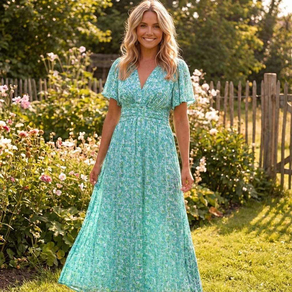 Floral Wrap Maxi Dress