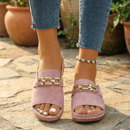 Romie | Women’s Comfortable Slip-On Wedge Sandals