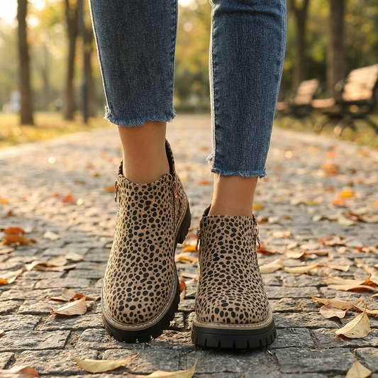 Women’s Orthopedic Ankle Boots with Easy-Zip Support