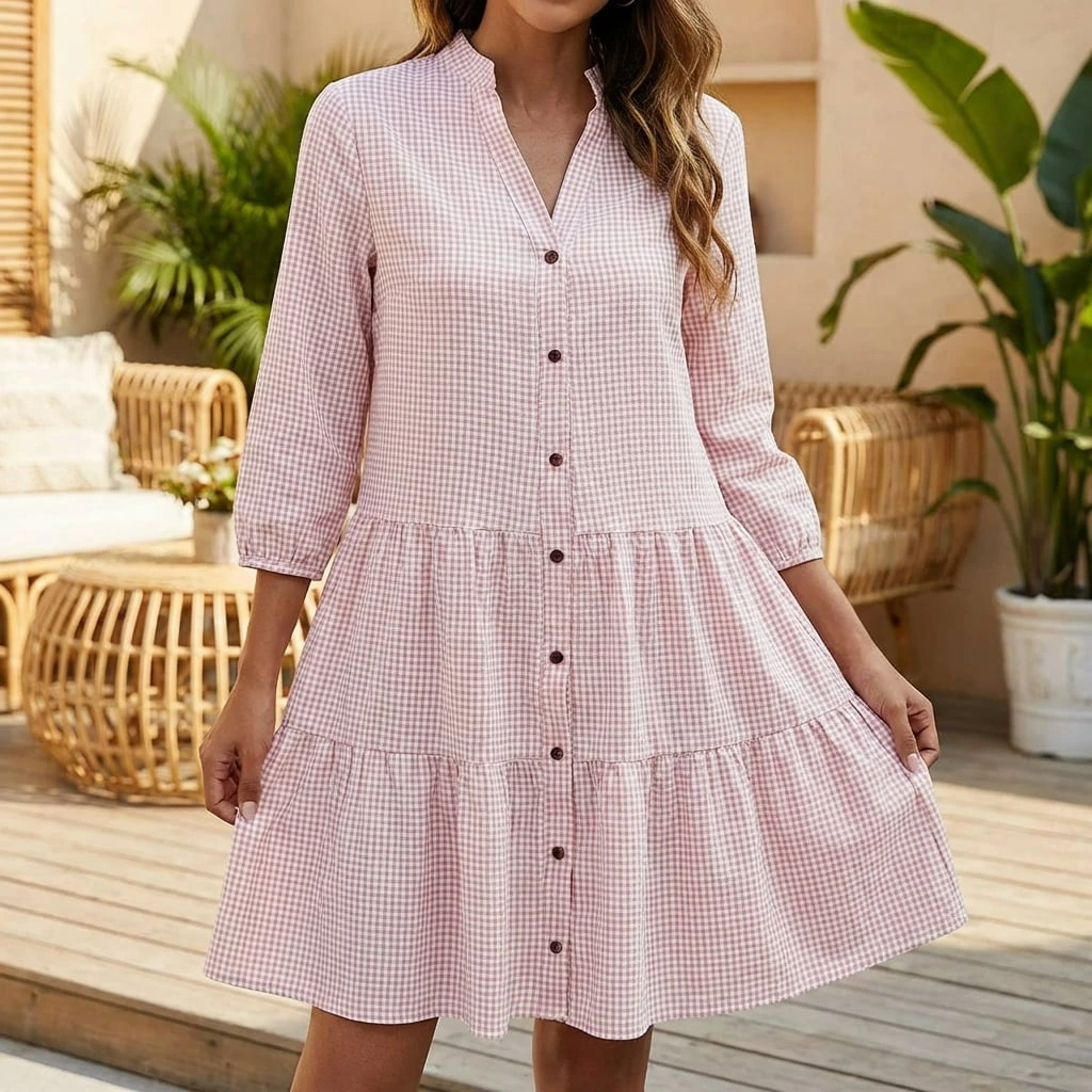 Elara | Women’s Spring Button Dress