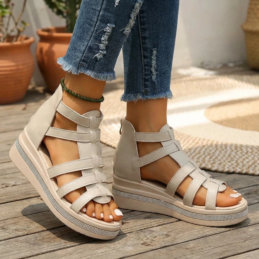 Axelle | Women’s Comfortable Platform Gladiator Sandals