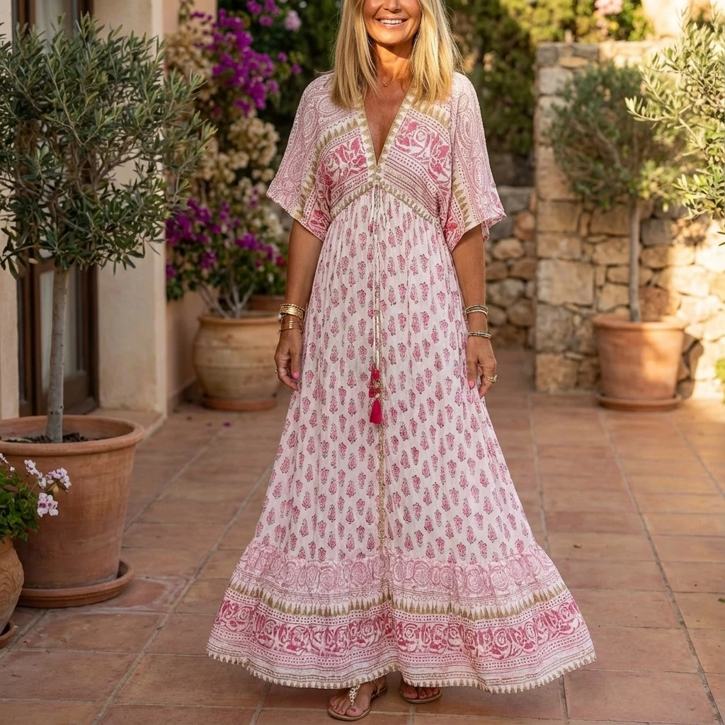 Women's Spring Boho Maxi Dress