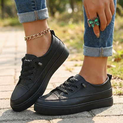 Women’s Orthopedic Lace-Up Walking Sneakers for Support