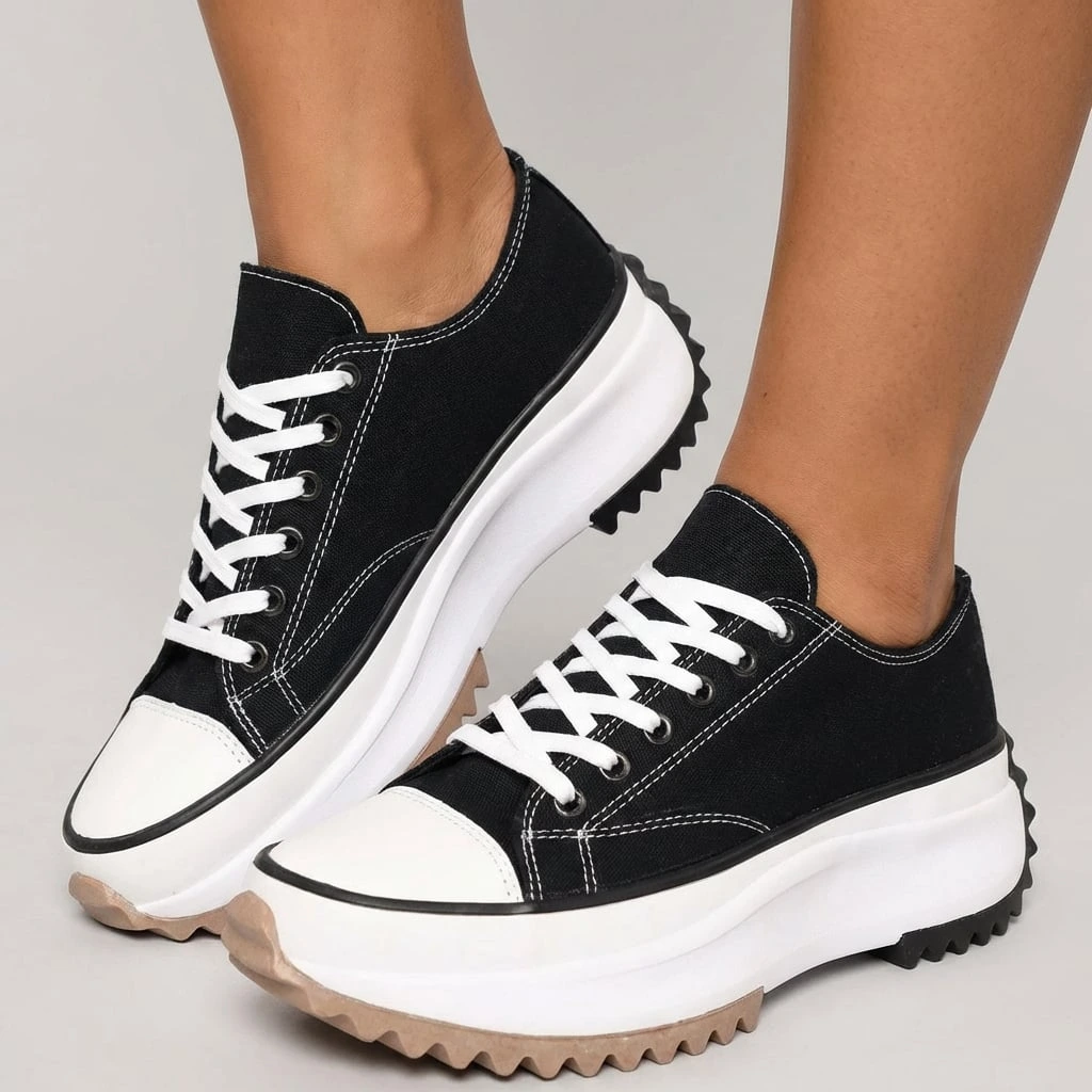 Women’s Platform Chunky Sneakers Lace Up