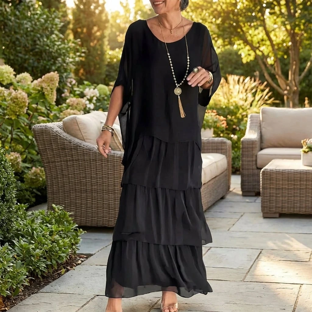 Women's Spring Layered Maxi Dress
