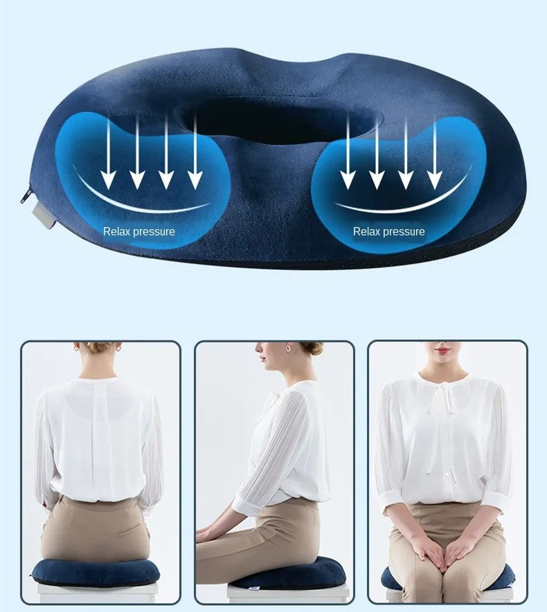 Ergonomic Memory Foam Seat Cushion for Office Chair & Car