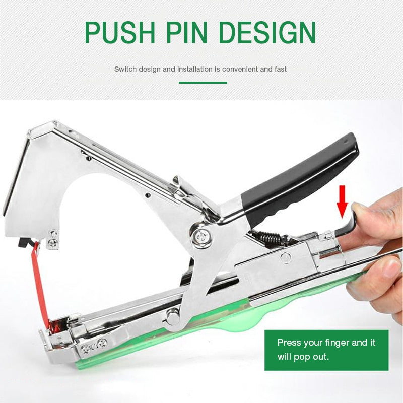 Plant Tying Device for Garden & Greenhouse – Fast Handheld Plant Tie Tool