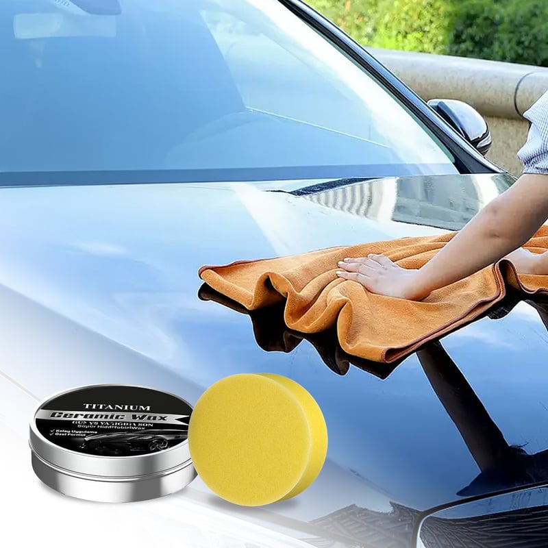 Titanium Ceramic Wax Polish for Car Paint Protection & High Gloss Finish
