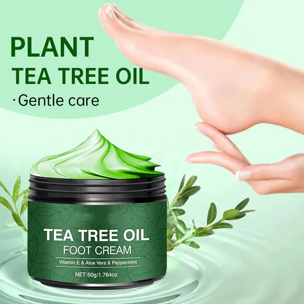 Cooling Foot Cream with Peppermint, Aloe Vera & Tea Tree Oil – 2 Pack