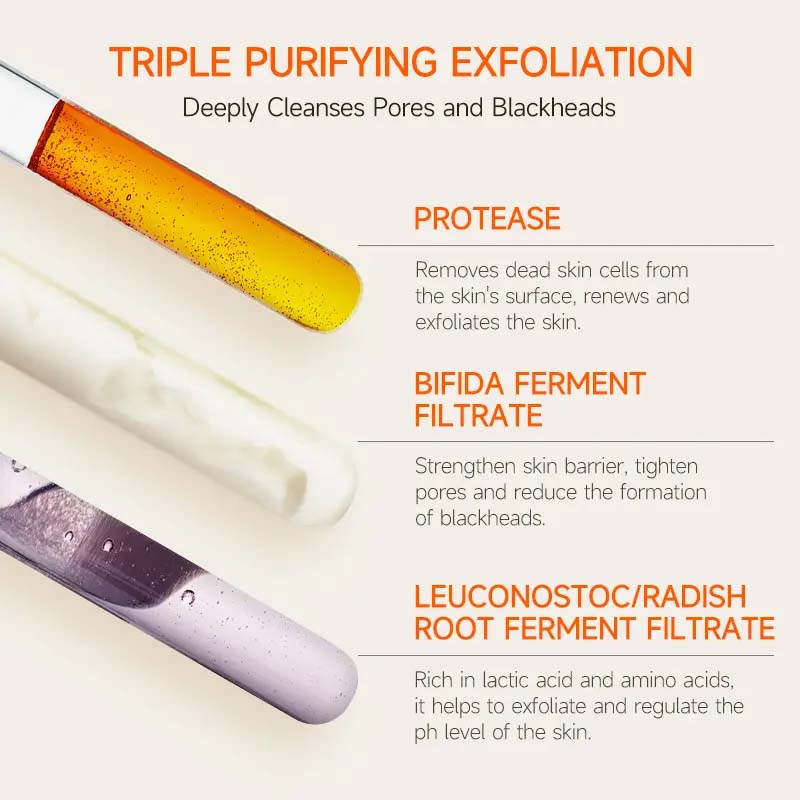 Enzyme Peel Gel with Orange Extract for Gentle Skin Renewal
