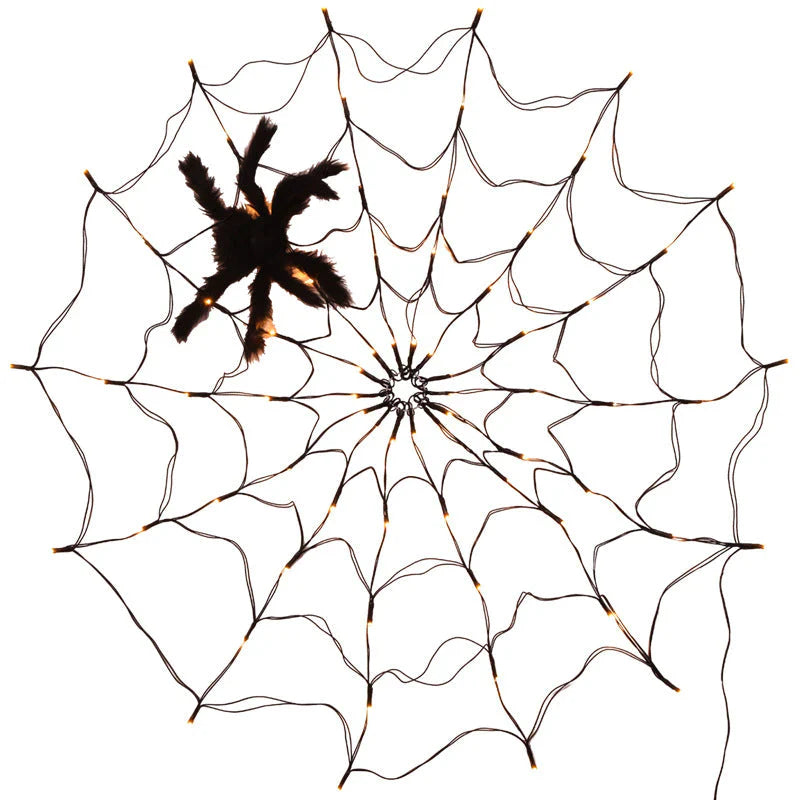 SpiderLight™ – Halloween Spider Web String Lights Decoration [50% Off]
