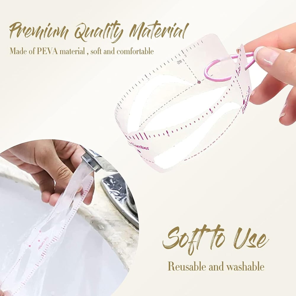 BrowTemp™ – Reusable Eyebrow Stencil Templates with Elastic Adjustable Strap [1 + 1 Free]