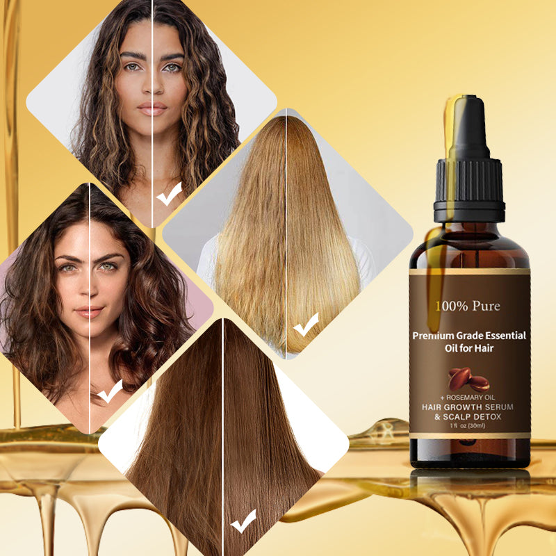 Organic Rosemary Hair Oil for Shiny & Strong Hair – 2 x 30 ml