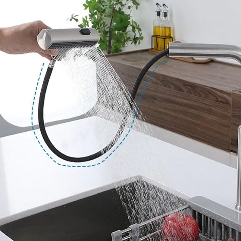 Splash-Proof Faucet Aerator Attachment with Dual Spray Modes