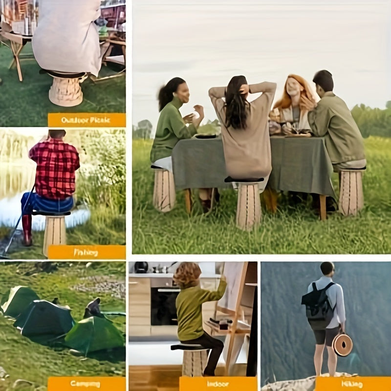 FoldAway™ – 12-Level Adjustable Folding Stool with Padded Seat for Comfort Everyday Support [50% Off]