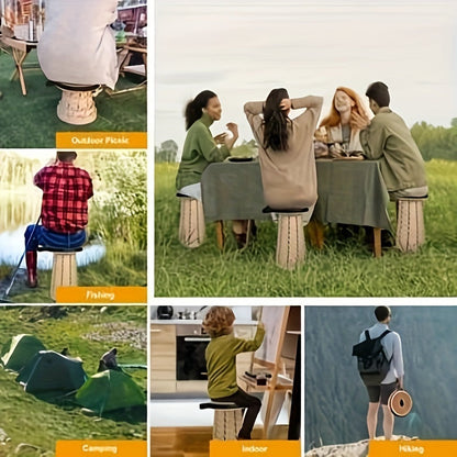 FoldAway™ – 12-Level Adjustable Folding Stool with Padded Seat for Comfort Everyday Support [50% Off]