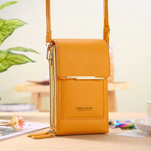 Women's Shoulder Bag with USB Charging Port and Multiple Compartments