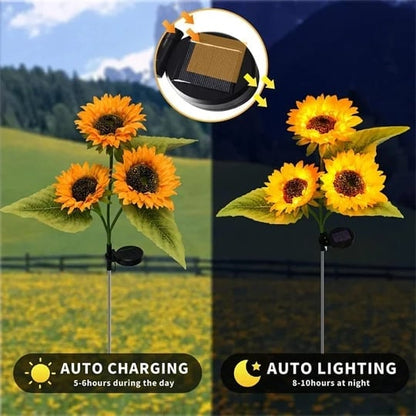 GardenRadiance – Solar Sunflower Lights that Transform Your Garden into Magical Light [50% Discount]
