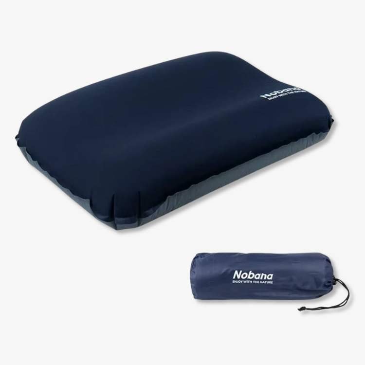Inflatable Ergonomic Travel Neck Pillow with Dual-Valve System