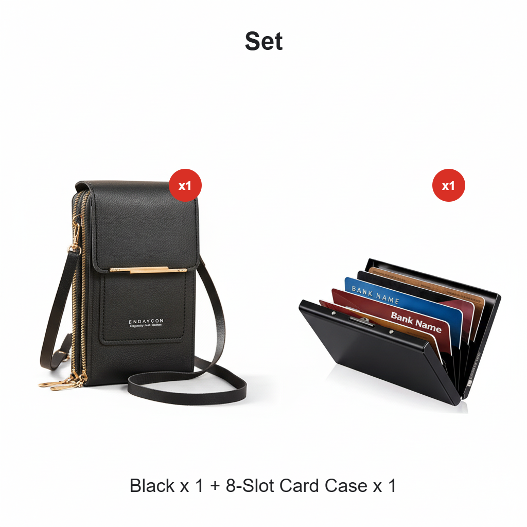 Women's Touchscreen Phone Messenger Bag – Compact Crossbody Shoulder Purse