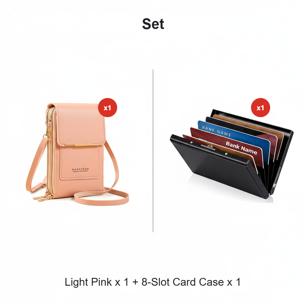 Women's Touchscreen Phone Messenger Bag – Compact Crossbody Shoulder Purse