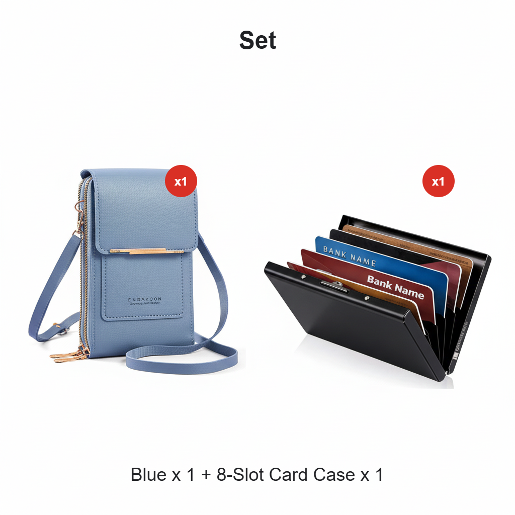 Women's Touchscreen Phone Messenger Bag – Compact Crossbody Shoulder Purse