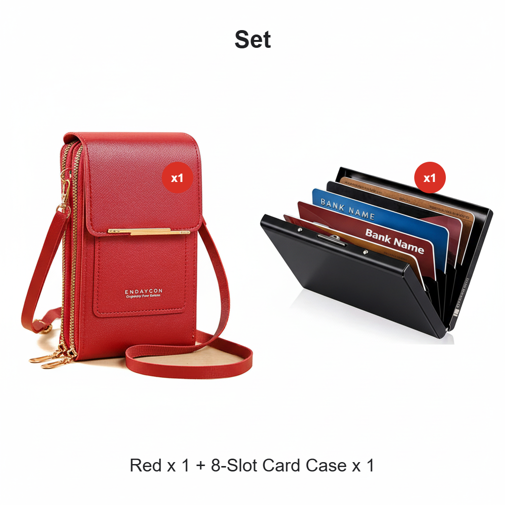 Women's Touchscreen Phone Messenger Bag – Compact Crossbody Shoulder Purse