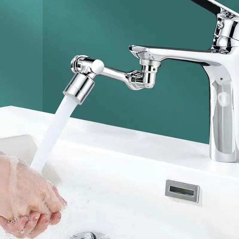 1080° Rotating Faucet Extender with 4-Layer Filter & Dual Spray Modes